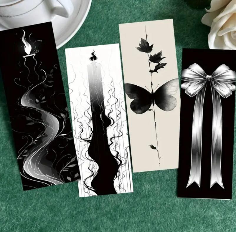 Classy Black & White Bookmarks
